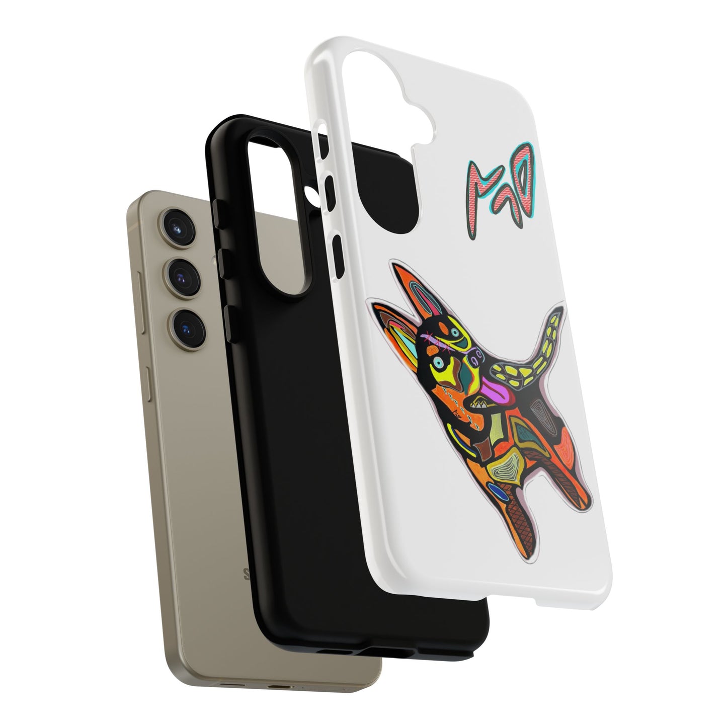 HUSKY  Colorful Abstract Dog Phone Case — 'MAD' Signature Protective Case