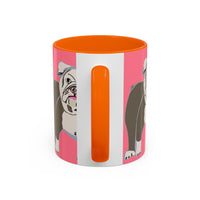 Bulldog Accent Coffee Mug — Cute Pink Dog Lover Mug (11/15oz)