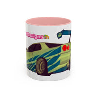 R34  Racing Skyline Accent Coffee Mug — Fast Car Drift Design (11/15oz)