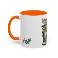 Abstract MOVINCHI Art Coffee Mug — Colorful Cubist Ceramic Accent Mug