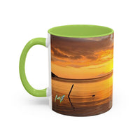 Sunset Harbor Coffee Mug — Golden Beach Sunrise Accent Mug (11/15oz)
