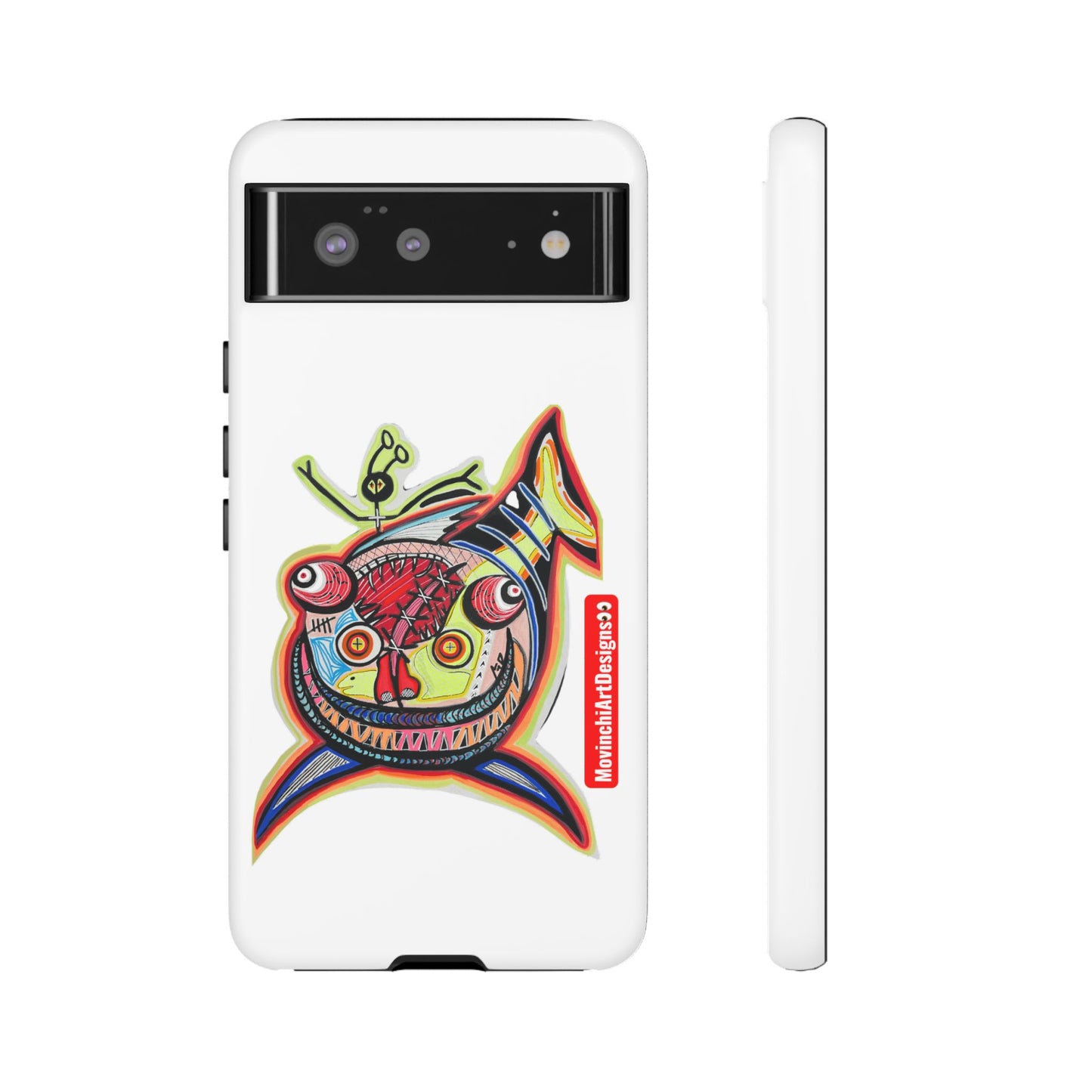 Phone Case — Colorful Abstract PARASITE  Fish Art Tough Cases