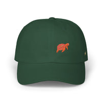 Embroidered Floral Sea Turtle Dad Cap