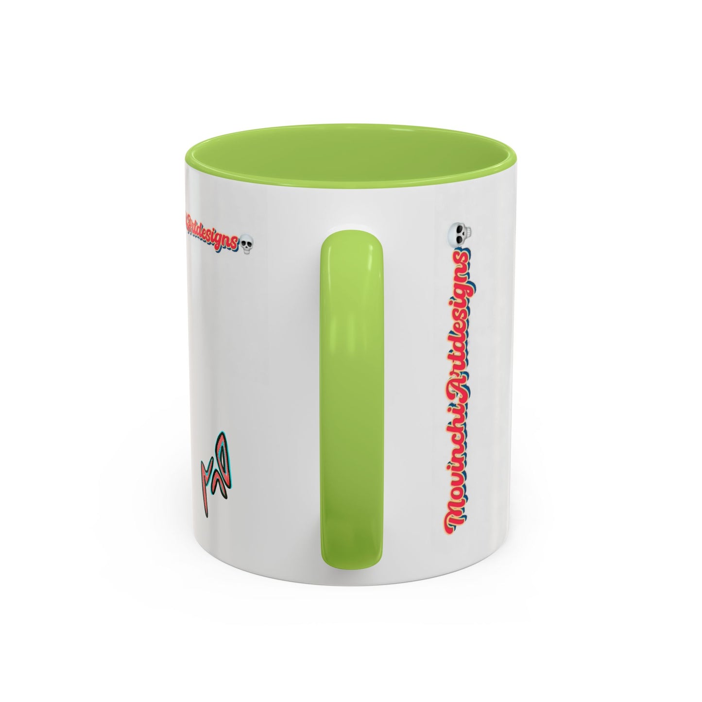 Surreal VINCENT Tribal Warrior Accent Coffee Mug — Colorful Skull Art 11/15oz
