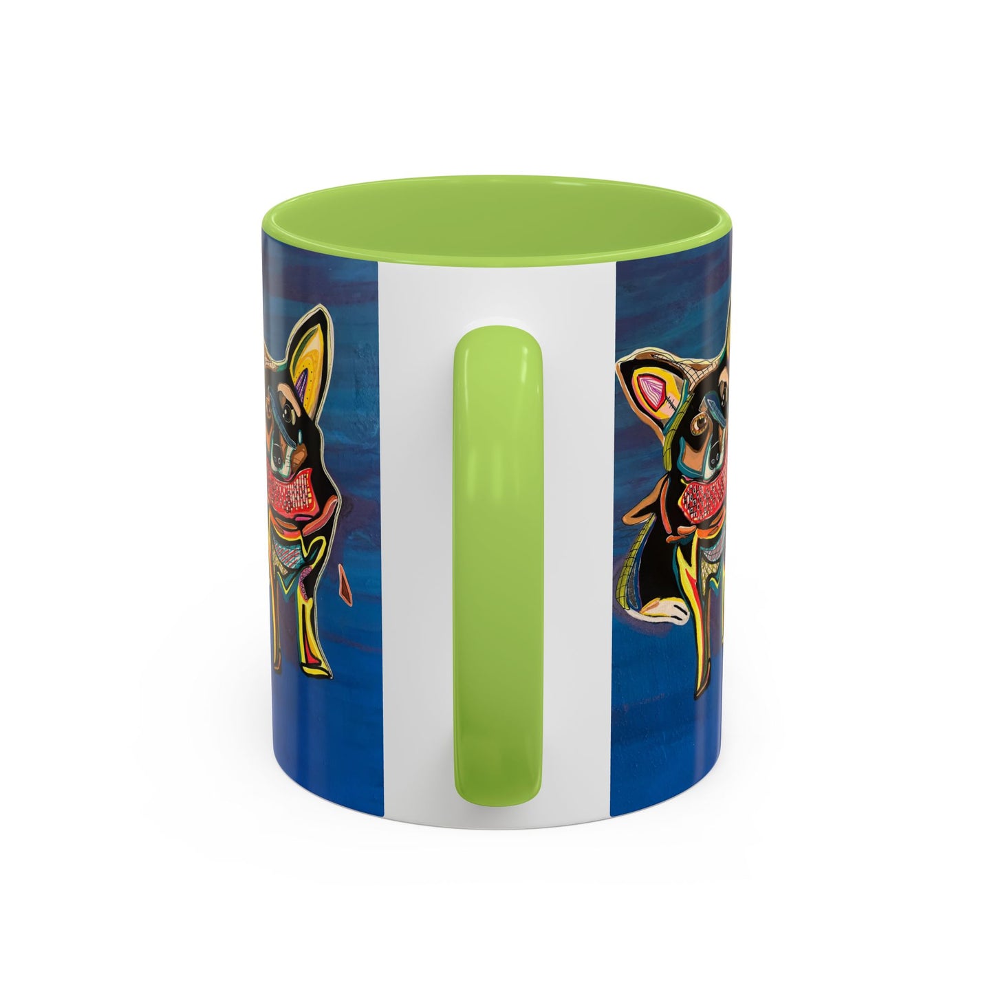 Chihuahua Art Coffee Mug – Colorful Pop‑Art Dog Accent Mug (11/15 oz)