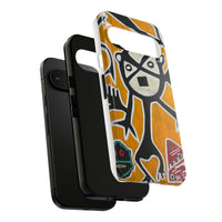 Abstract TAINO  Tribal Art Phone Case – Bold Orange Graphic Protective Cover