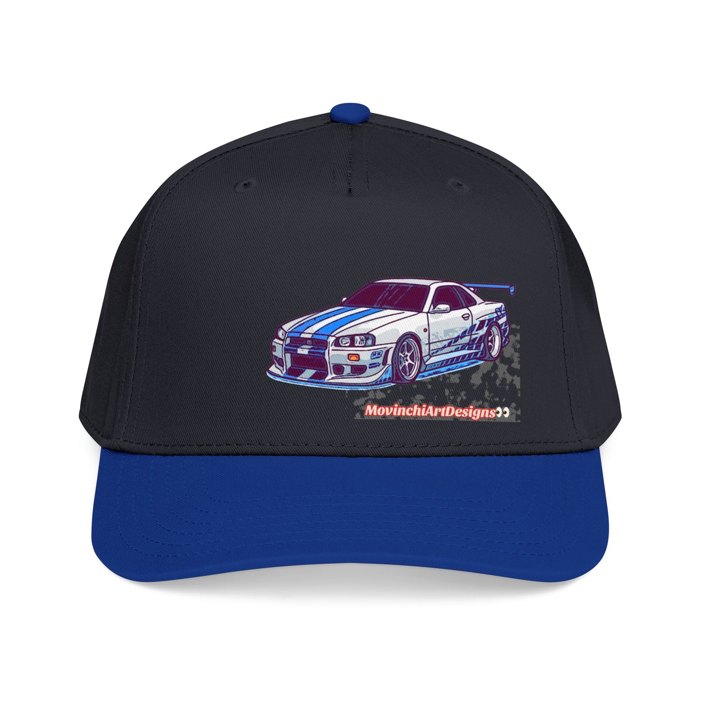 Racing Skyline Embroidered Cap — Vintage GT Sports Car Hat
