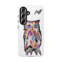 Colorful Owl Phone Case — Artistic Owl Illustration Tough Case