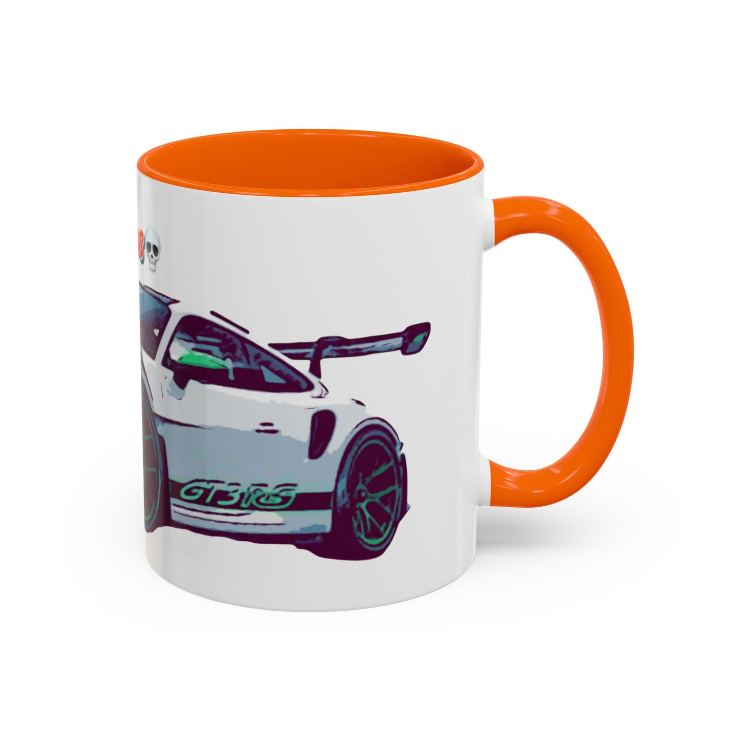 Porsche GT3 Cup Accent Coffee Mug – Racing Car Graphic 11/15oz