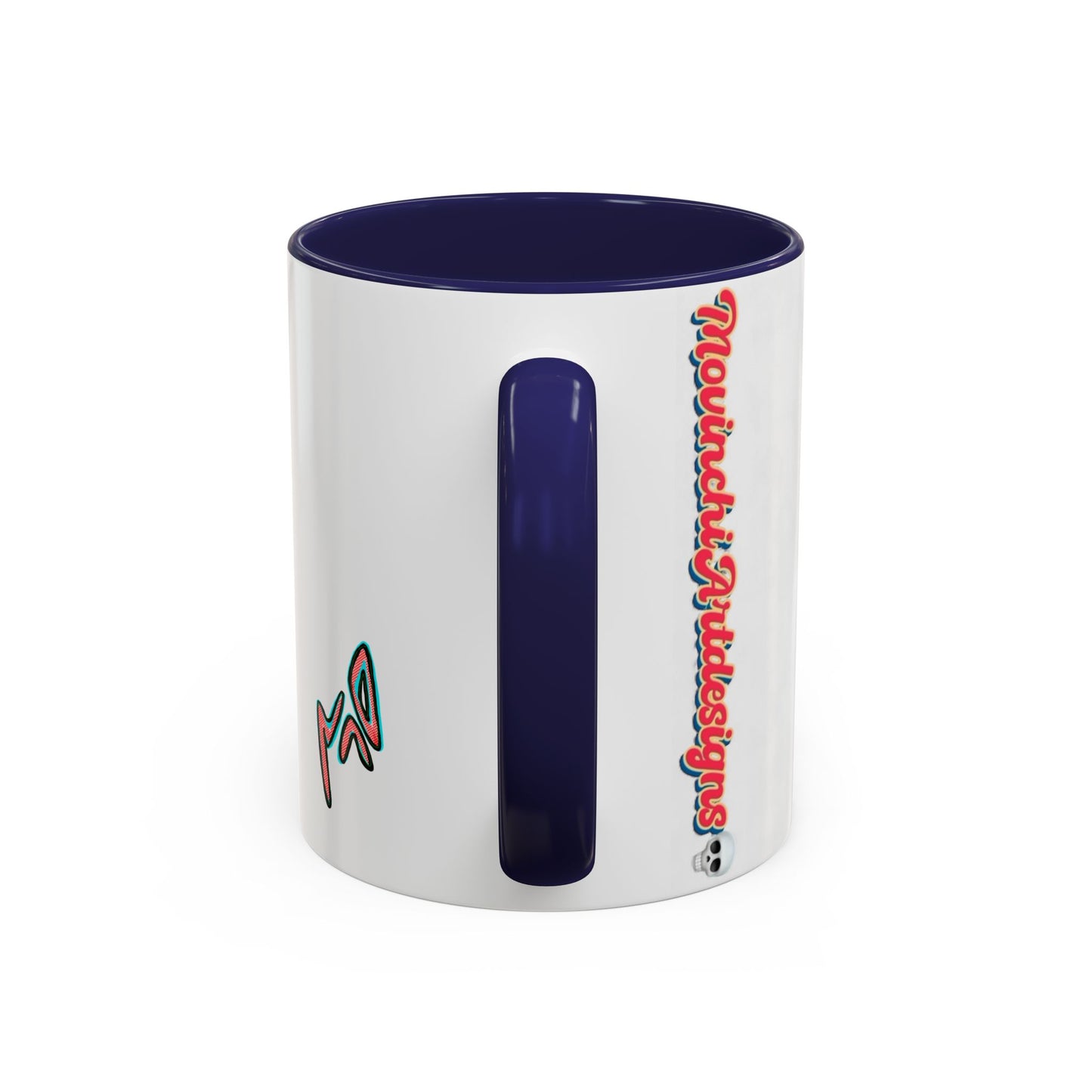 Edgy 3x  Horror Face Accent Coffee Mug (11/15oz) — 'ANAL 3X' Graphic