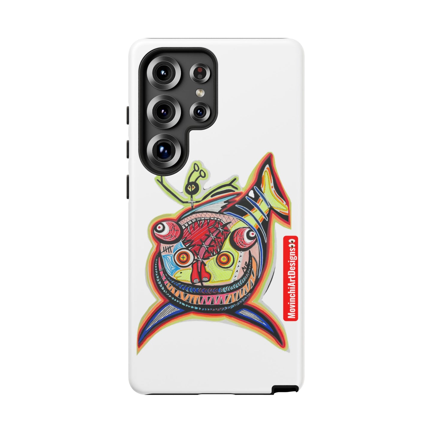 Phone Case — Colorful Abstract PARASITE  Fish Art Tough Cases