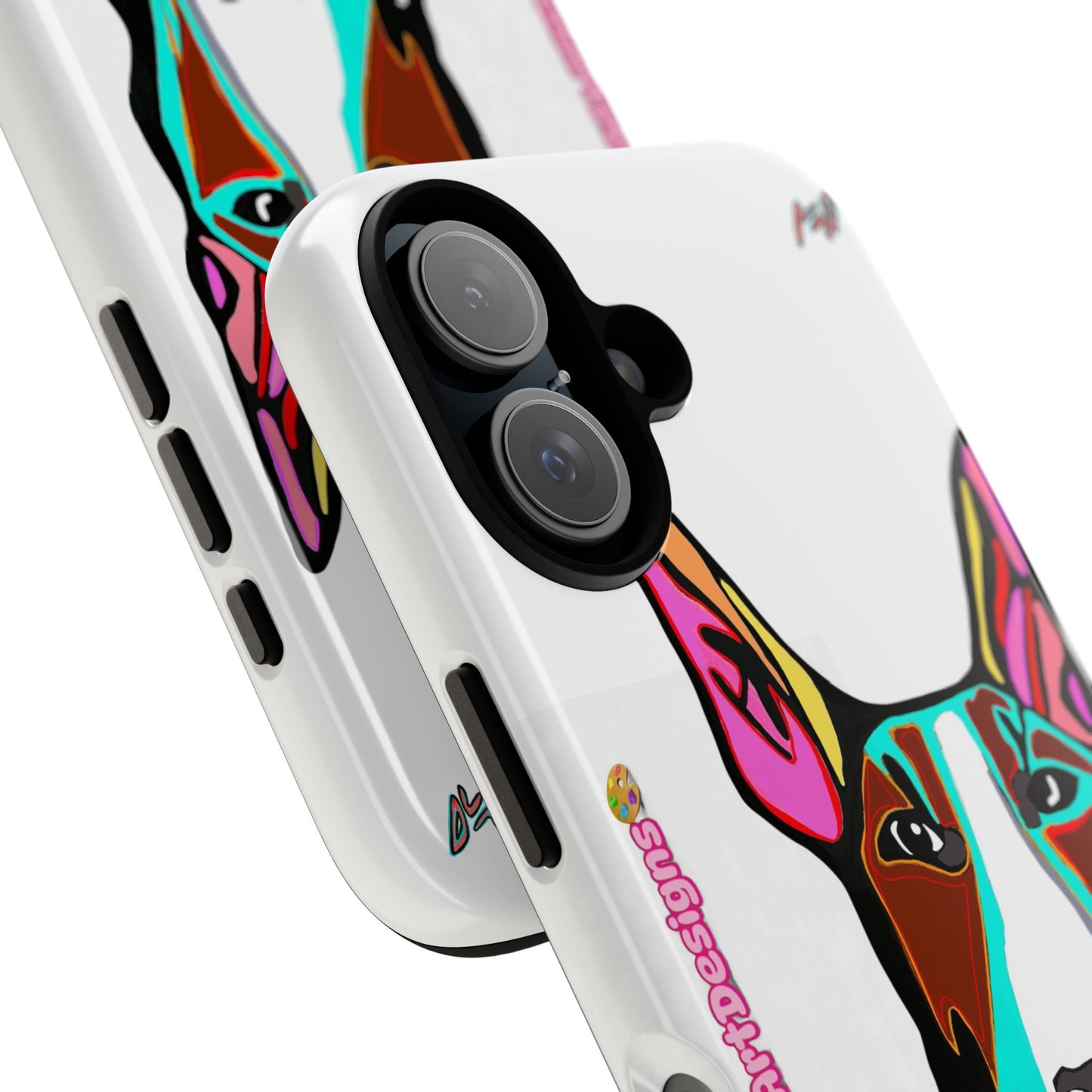 MR Bull Terrier Phone Case — Colorful Pop Art Tough Cases for Dog Lovers