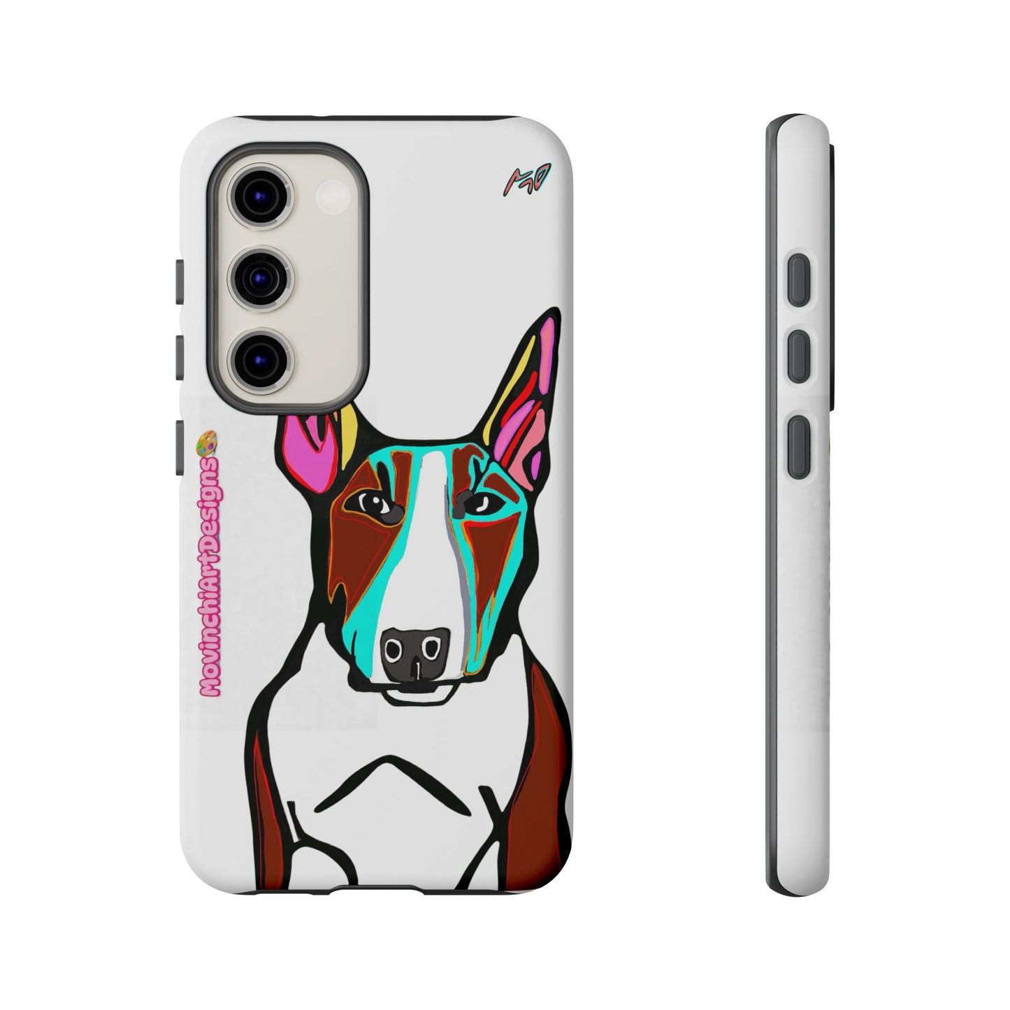 MR Bull Terrier Phone Case — Colorful Pop Art Tough Cases for Dog Lovers