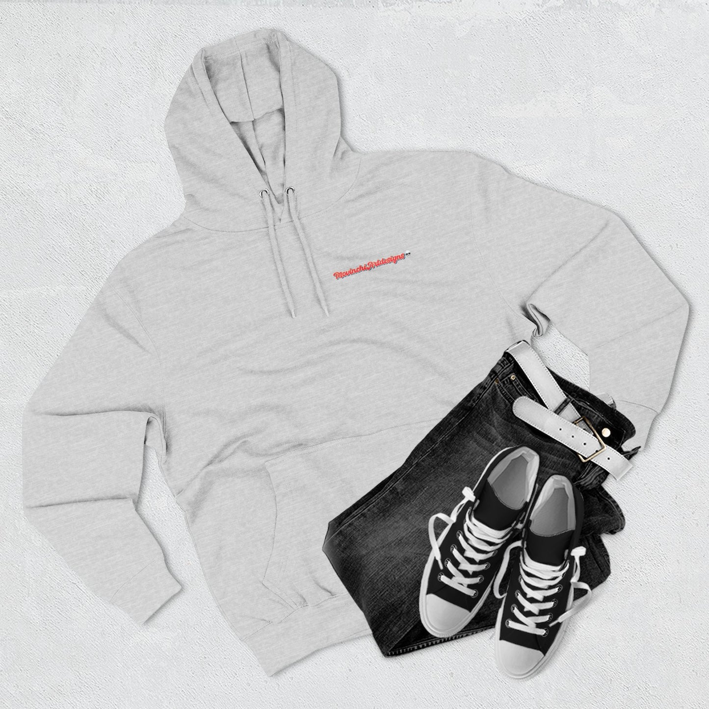 HEART ATTACK  Abstract Psyche Hoodie — Colorful Three-Panel Back Art Fleece Hoodie