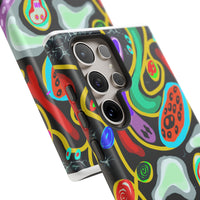 CRAZY4  Abstract Neon Skull Phone Case — Colorful Psychedelic Protective Cover
