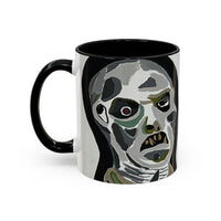 3 amigos2.0 Zombie Skull Coffee Mug — Spooky Horror Accent Mug (11/15 oz)