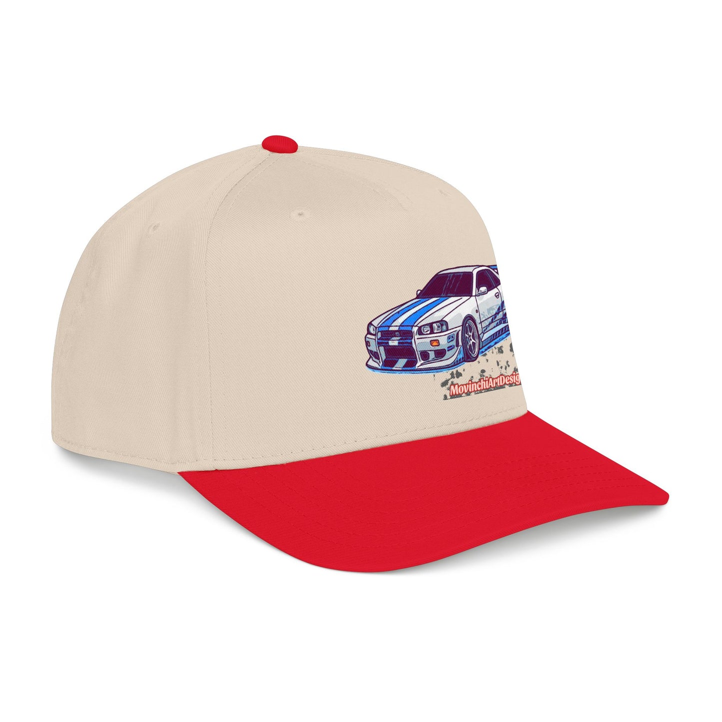 Racing Skyline Embroidered Cap — Vintage GT Sports Car Hat
