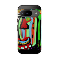 CRAZY.   Tribal Face Phone Case — Colorful Modern Art iPhone Cover