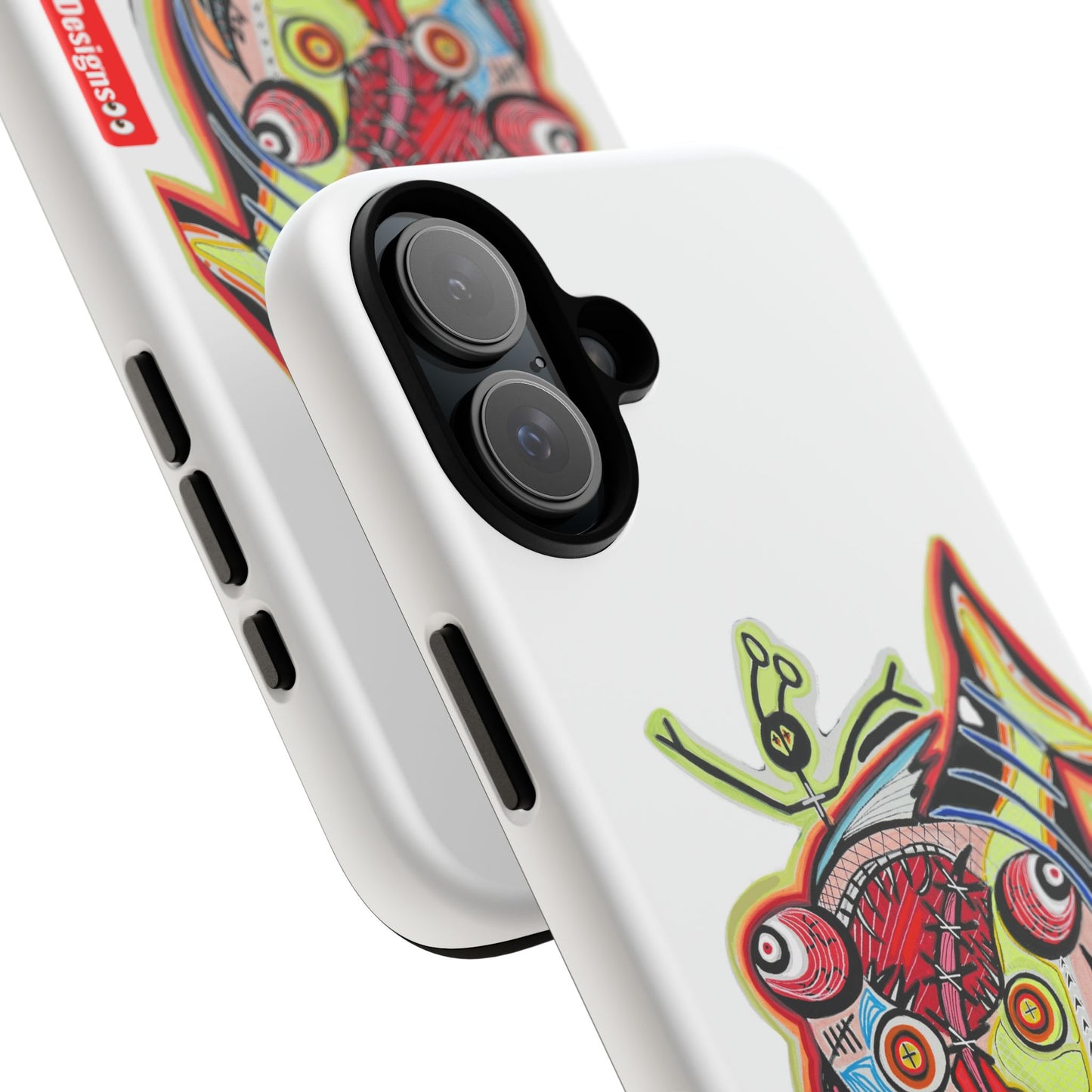 Phone Case — Colorful Abstract PARASITE  Fish Art Tough Cases