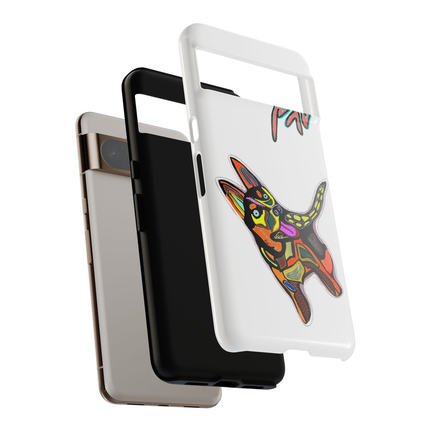 HUSKY  Colorful Abstract Dog Phone Case — 'MAD' Signature Protective Case
