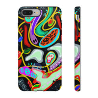 CRAZY4  Abstract Neon Skull Phone Case — Colorful Psychedelic Protective Cover