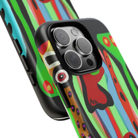 CRAZY.   Tribal Face Phone Case — Colorful Modern Art iPhone Cover