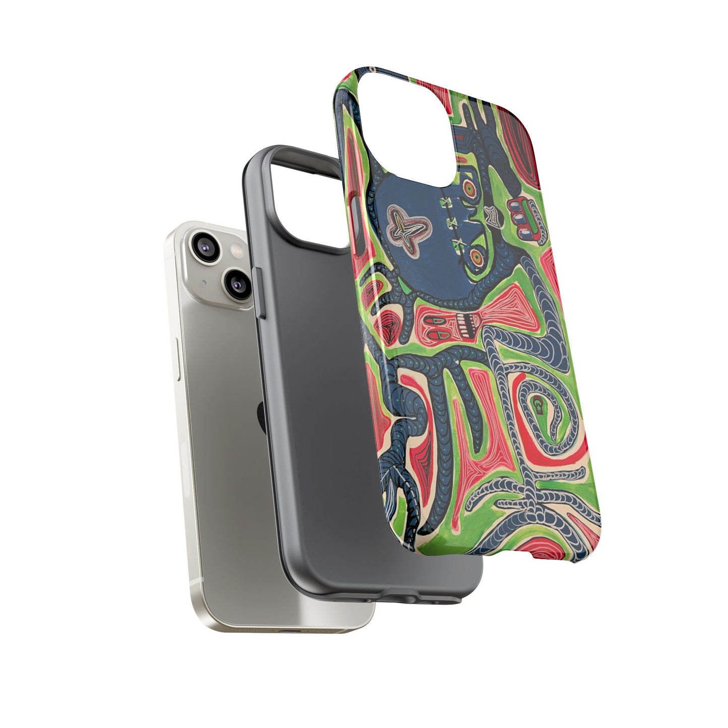 Abstract AFTERLIFE Phone Case — Bold Psychedelic Music Art