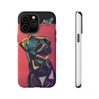 Colorful Pit LABRADOR Tough Phone Case — Vibrant Pop Art Dog Design