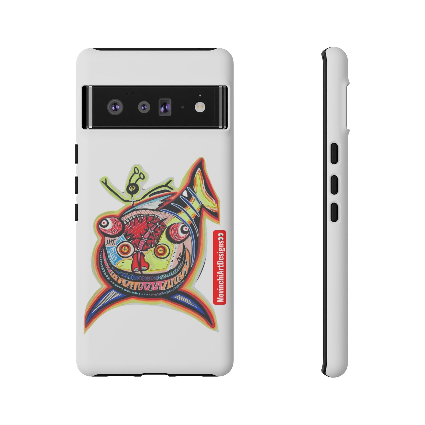 Phone Case — Colorful Abstract PARASITE  Fish Art Tough Cases