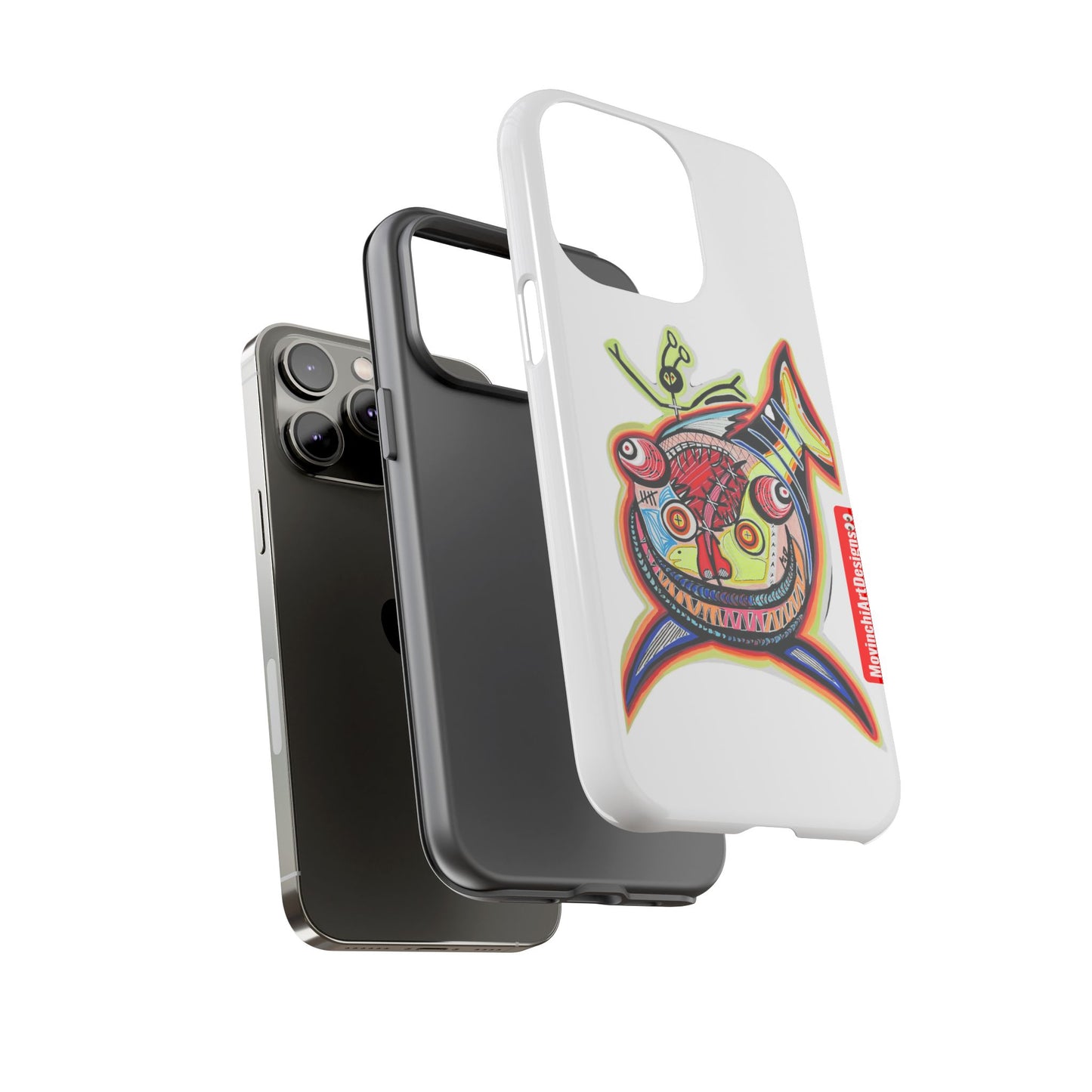 Phone Case — Colorful Abstract PARASITE  Fish Art Tough Cases