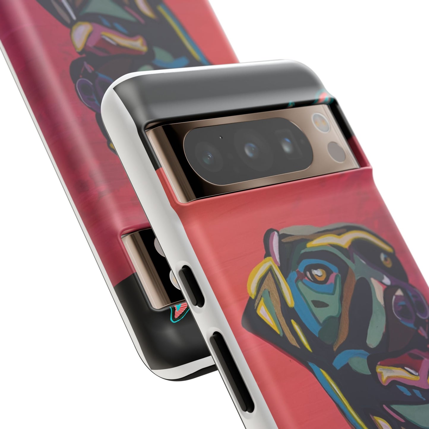 Colorful Pit LABRADOR Tough Phone Case — Vibrant Pop Art Dog Design
