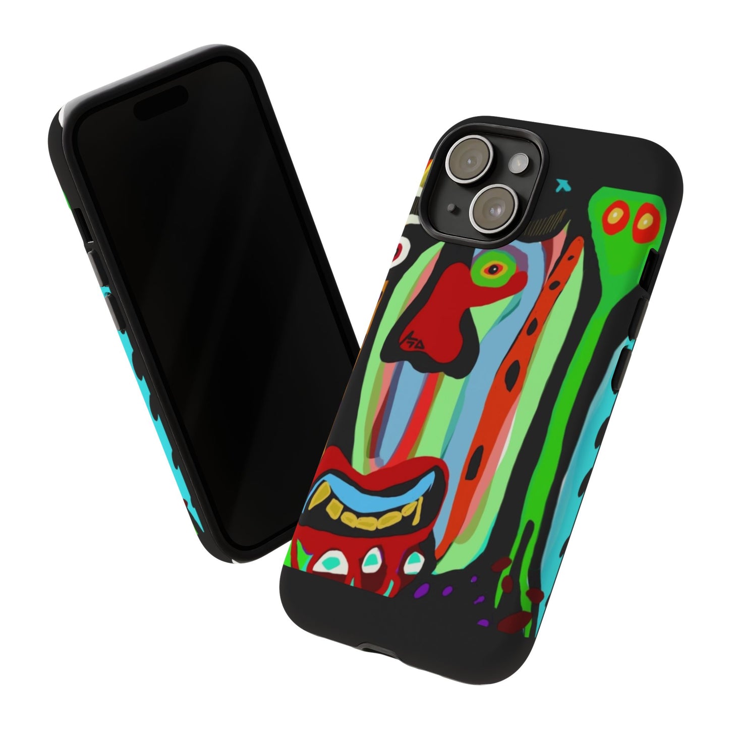 CRAZY.   Tribal Face Phone Case — Colorful Modern Art iPhone Cover