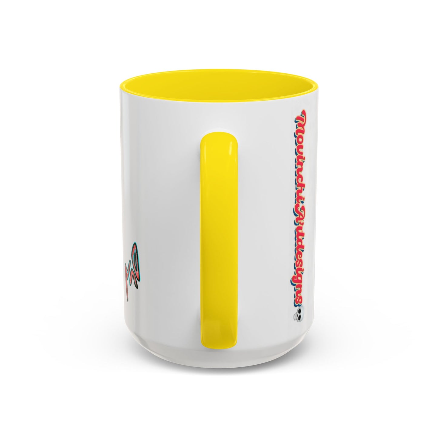 Edgy 3x  Horror Face Accent Coffee Mug (11/15oz) — 'ANAL 3X' Graphic