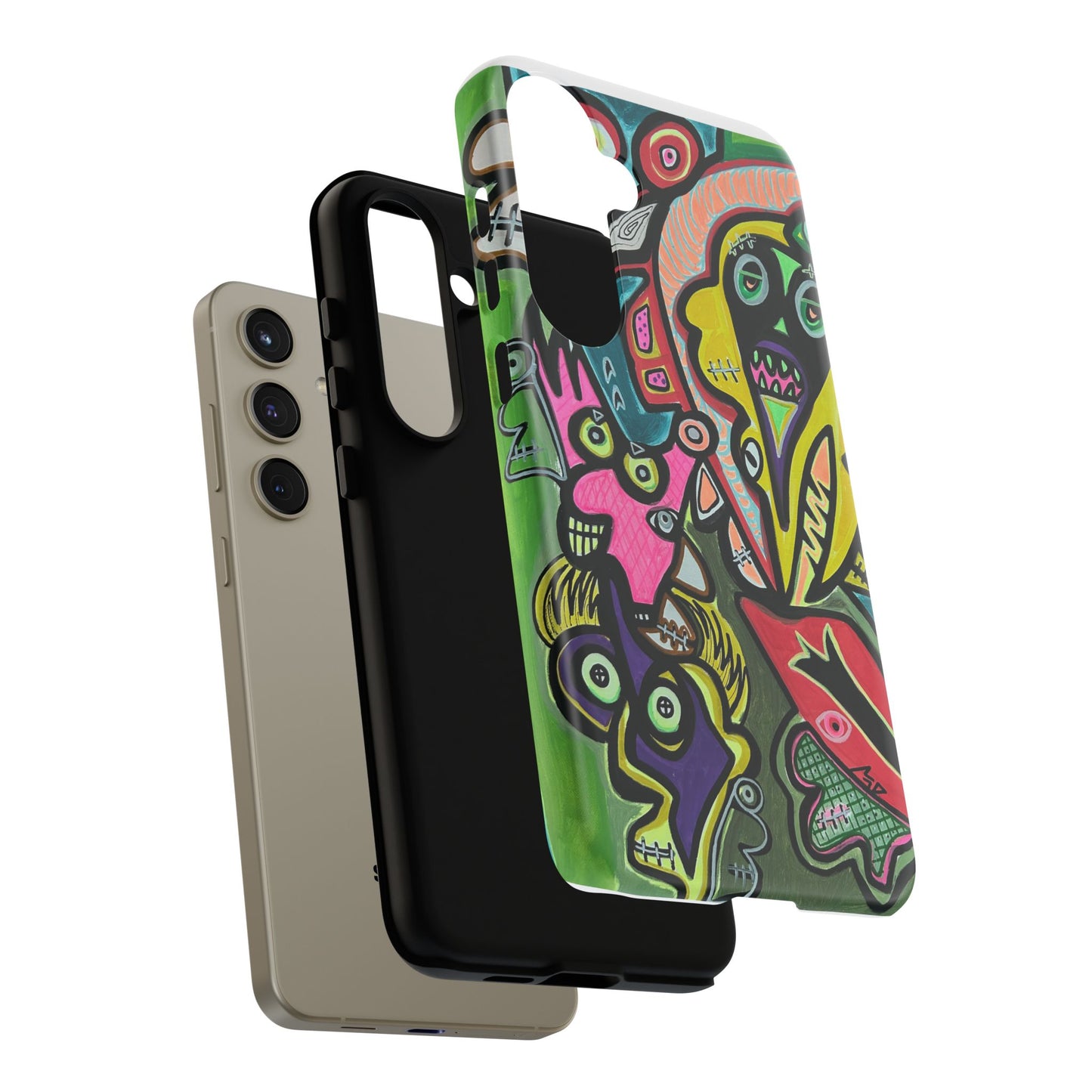 CONCERT  Abstract Graffiti Phone Case — Colorful Street Art Tough Cases