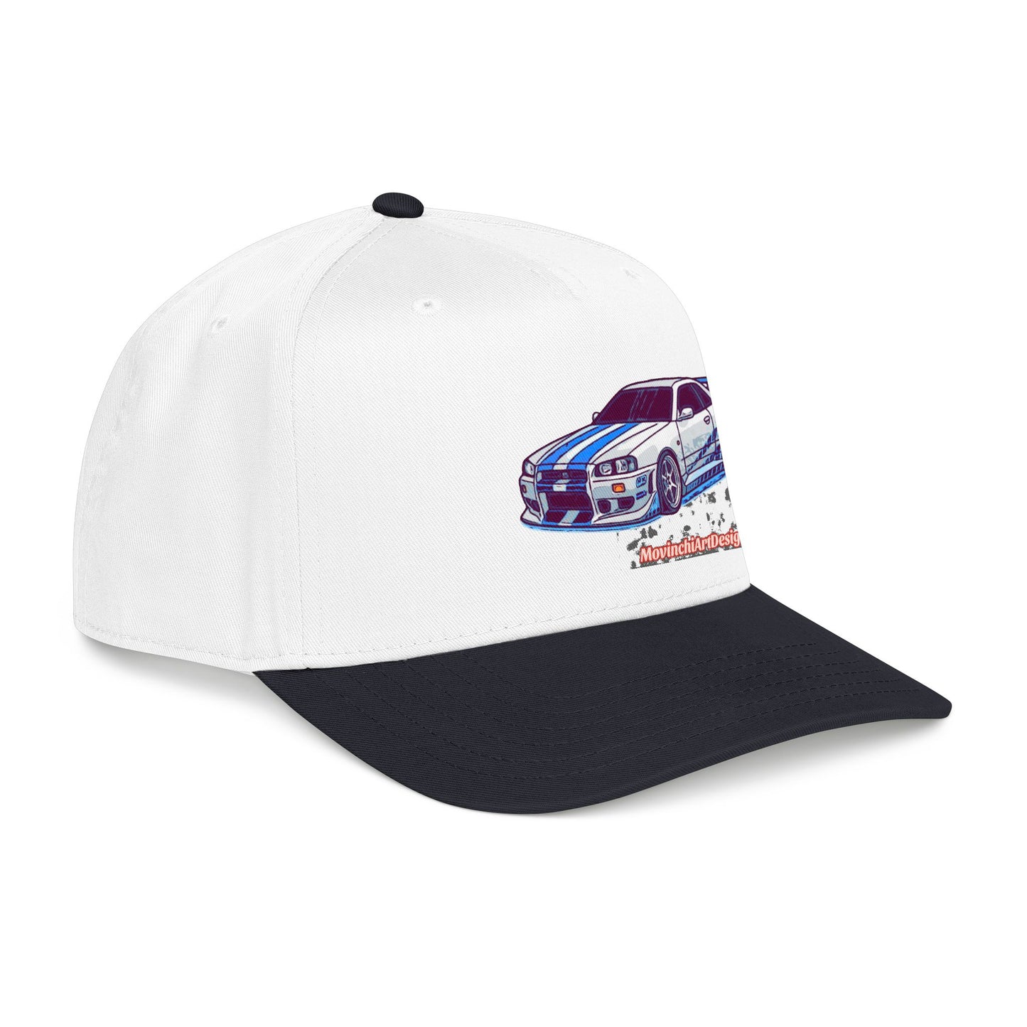 Racing Skyline Embroidered Cap — Vintage GT Sports Car Hat