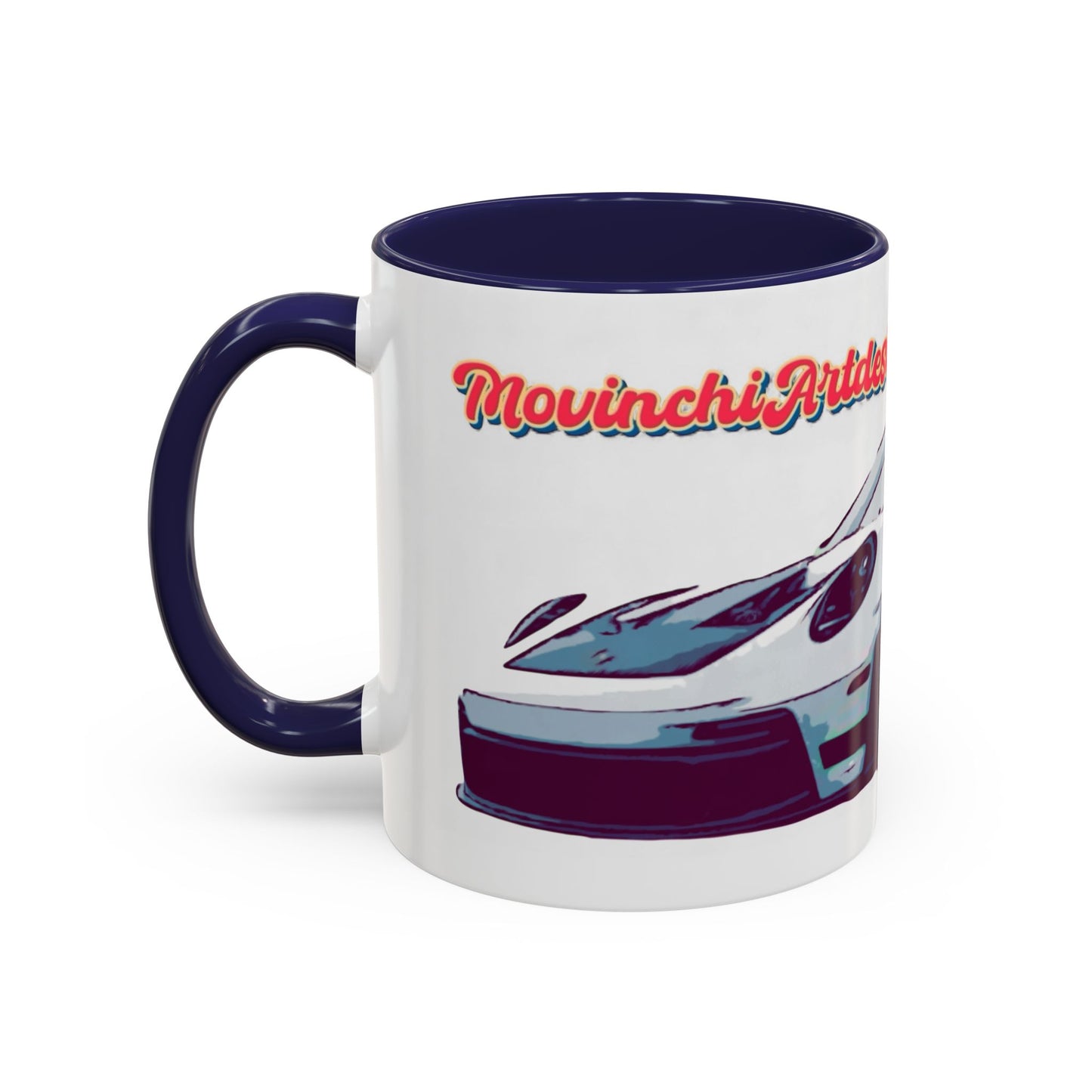 Porsche GT3 Cup Accent Coffee Mug – Racing Car Graphic 11/15oz