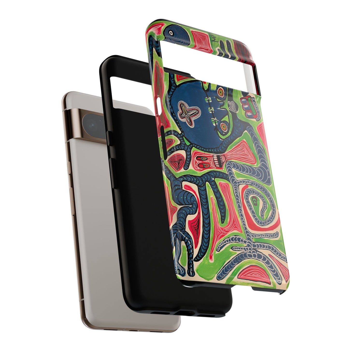 Abstract AFTERLIFE Phone Case — Bold Psychedelic Music Art