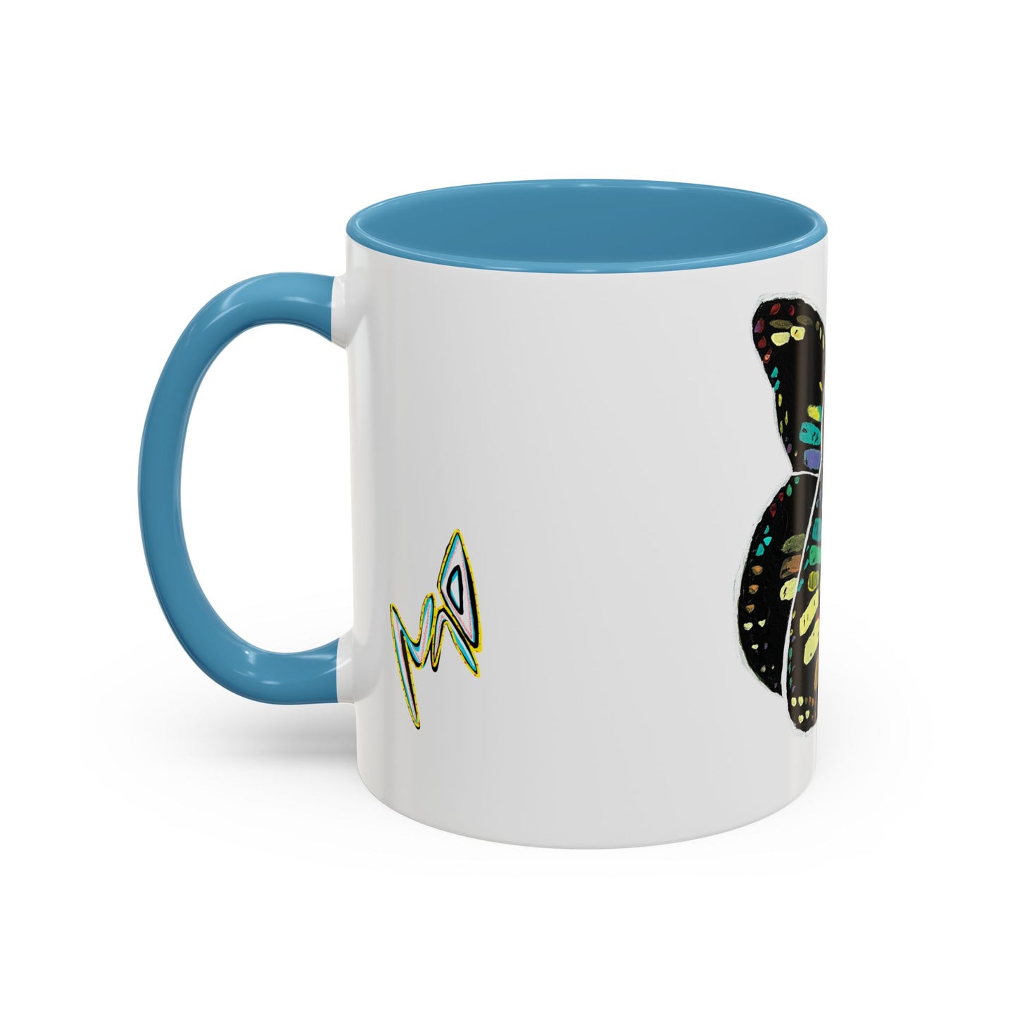 Colorful Butterfly Coffee Mug — Vibrant Monarch Art Accent Mug (11/15oz)