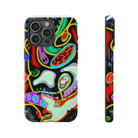 CRAZY4  Abstract Neon Skull Phone Case — Colorful Psychedelic Protective Cover