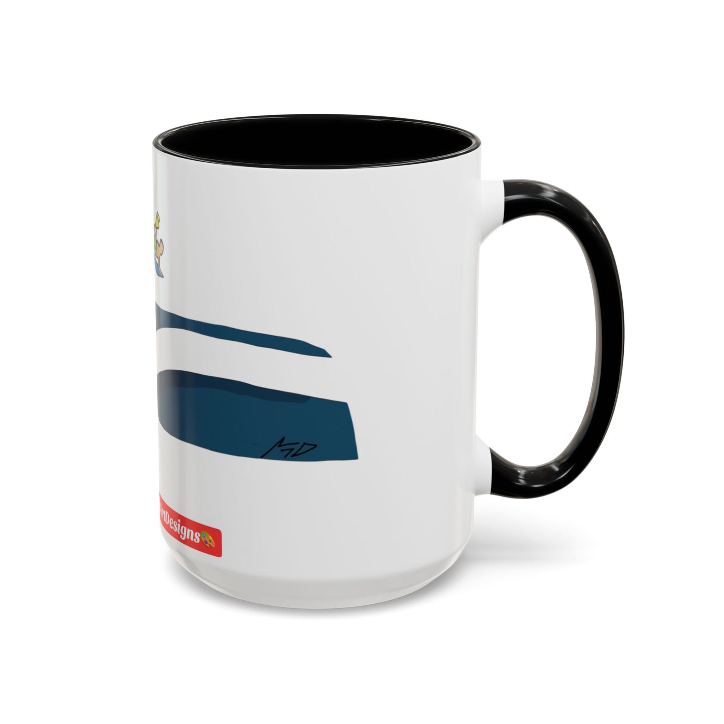 AERIAL.   Wave Accent Coffee Mug — Watersports Lover Gift