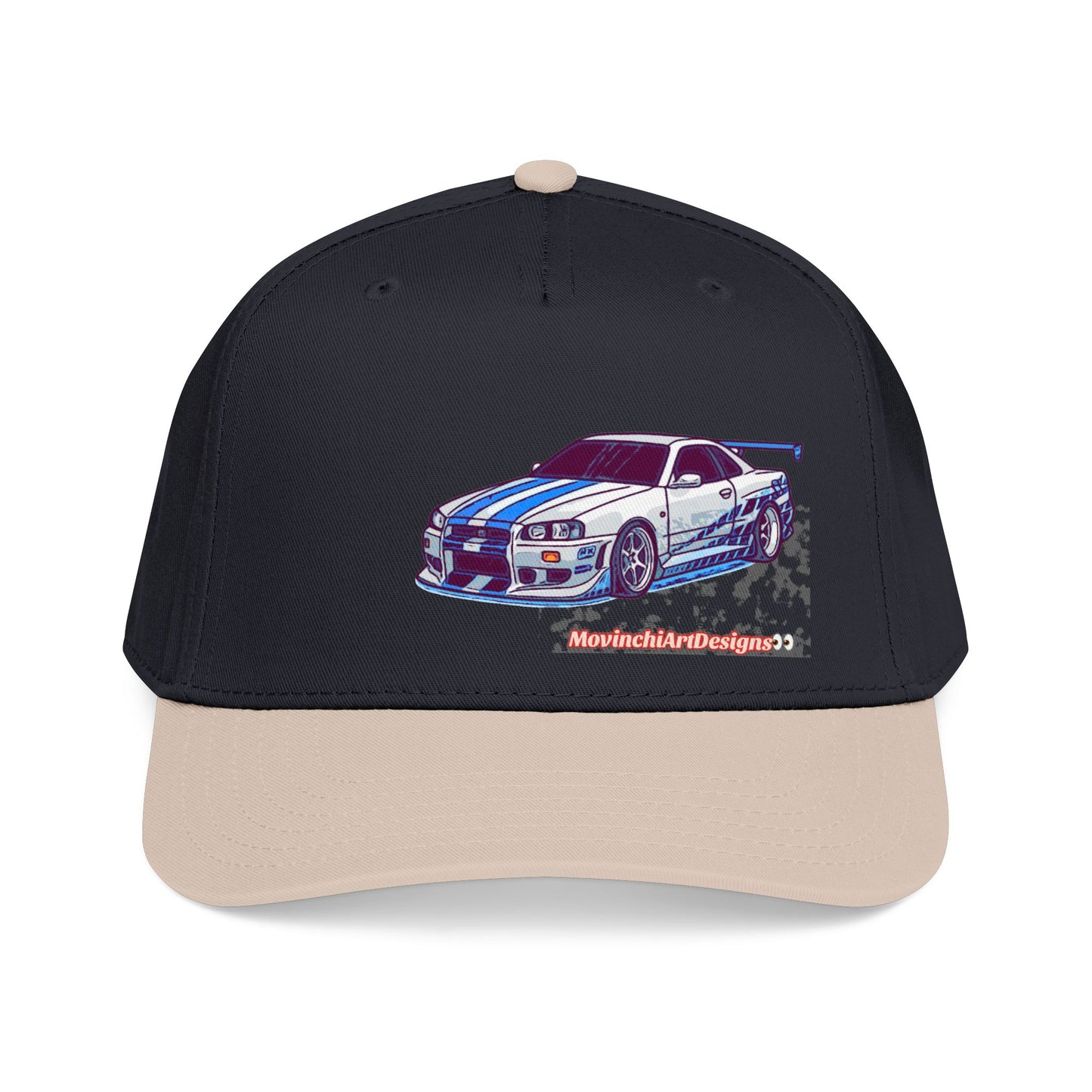 Racing Skyline Embroidered Cap — Vintage GT Sports Car Hat