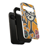 Abstract TAINO  Tribal Art Phone Case – Bold Orange Graphic Protective Cover