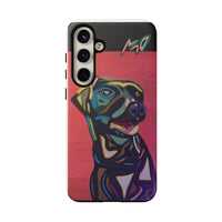 Colorful Pit LABRADOR Tough Phone Case — Vibrant Pop Art Dog Design