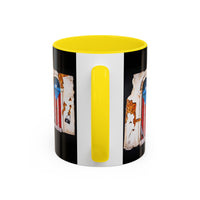 Puerto Rico Flag Door Accent Coffee Mug — Vintage Rustic Boricua Pride (11/15oz)