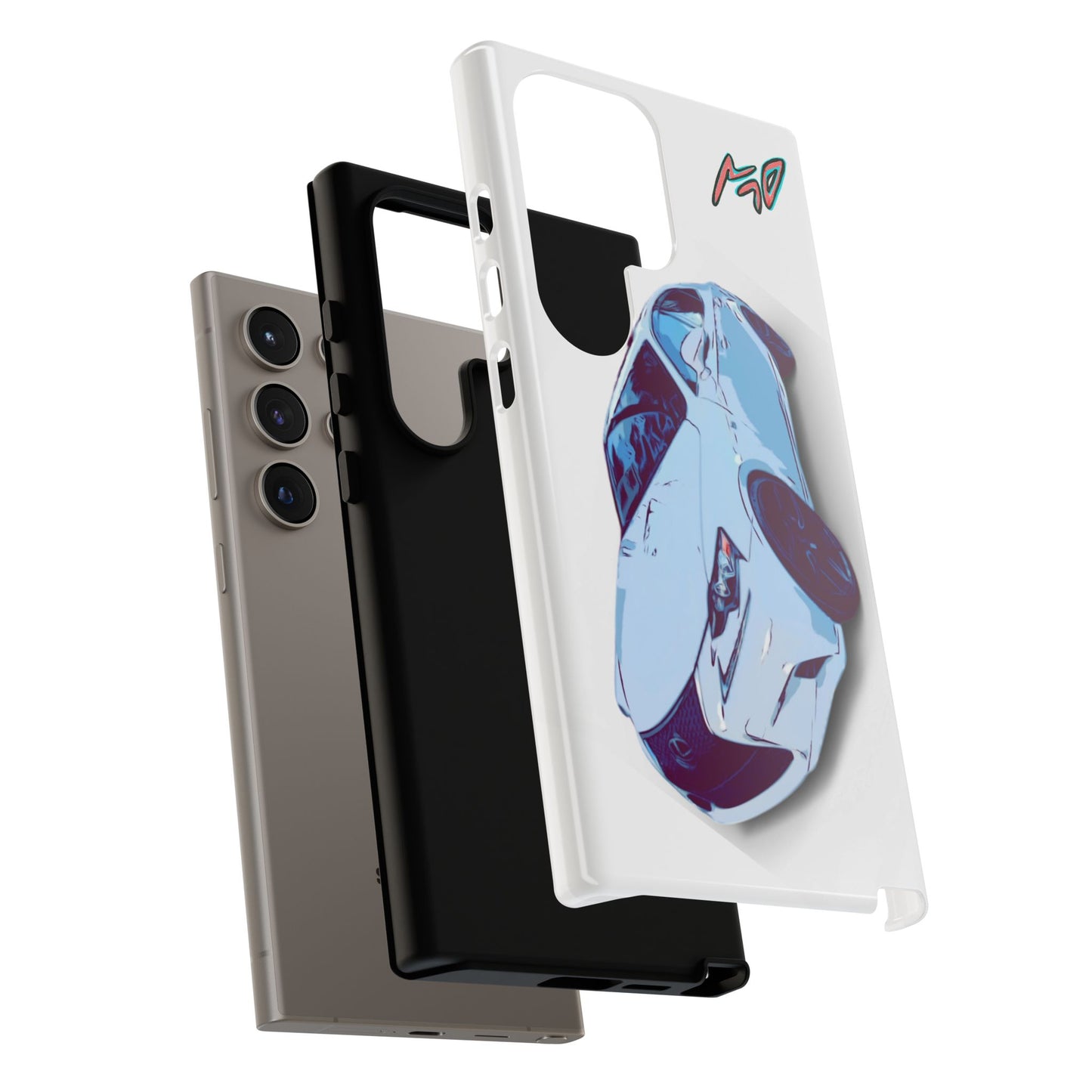 Melvin White Sports Car Phone Case - Retro Pop Art Supercar Protective Tough Case