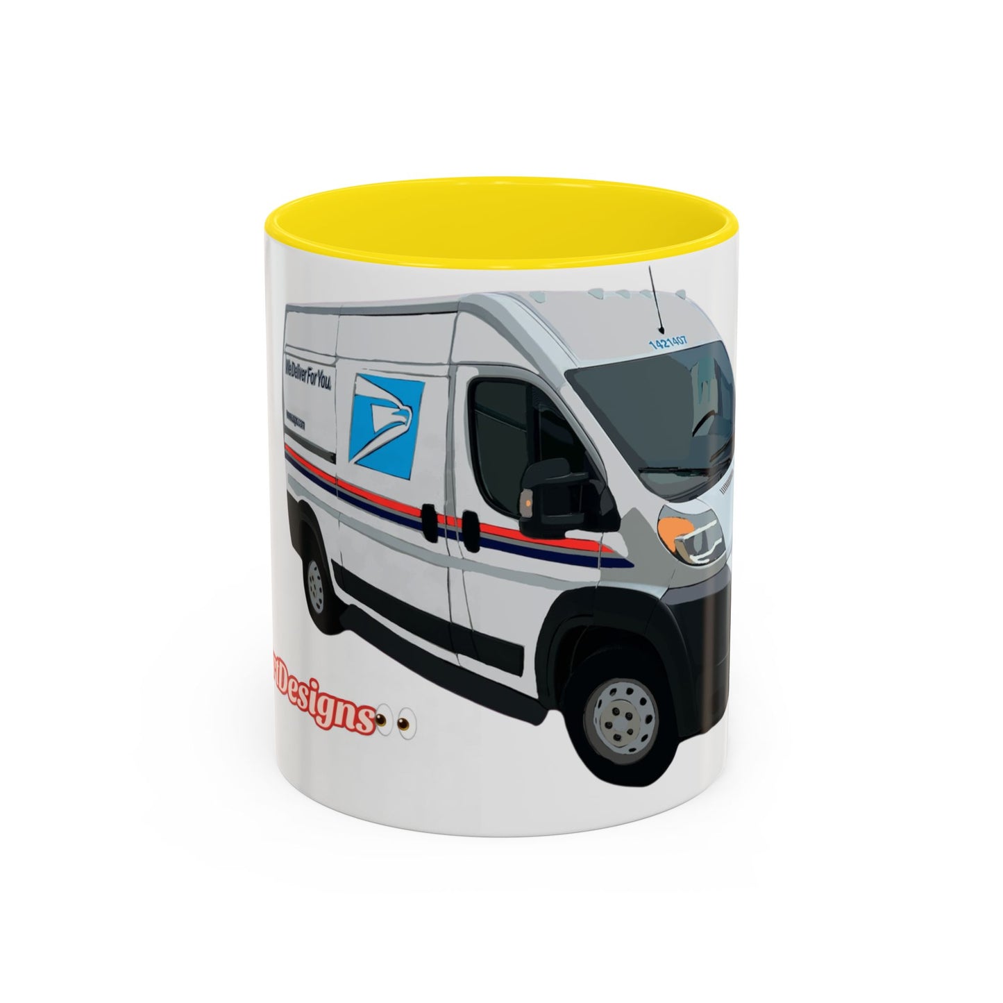 PROMASTER.  Coffee Mug — Postal Delivery Van Illustration