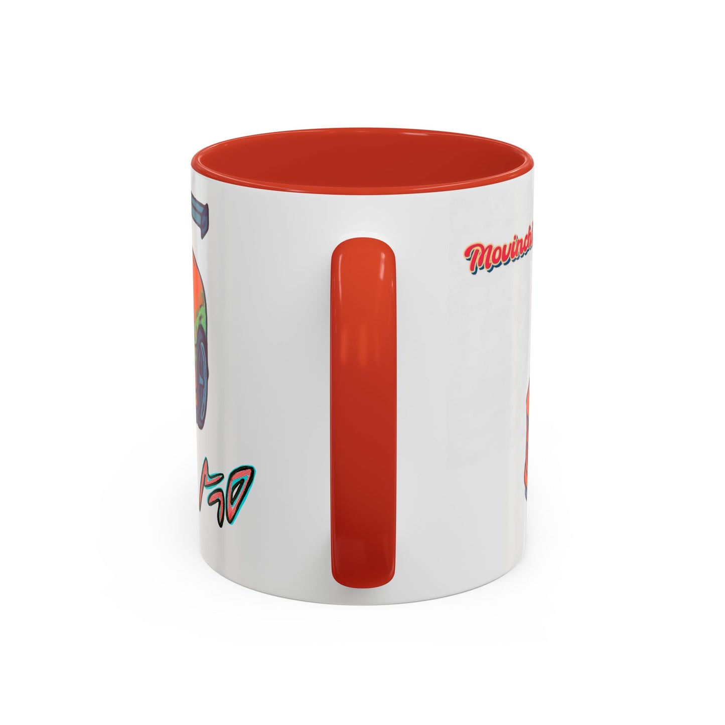 Racing Supra Accent Coffee Mug (11/15oz) — Orange Drift Car Design