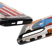 Puerto Rican Flag Phone Case - Rustic Coquí Door Design Tough Case