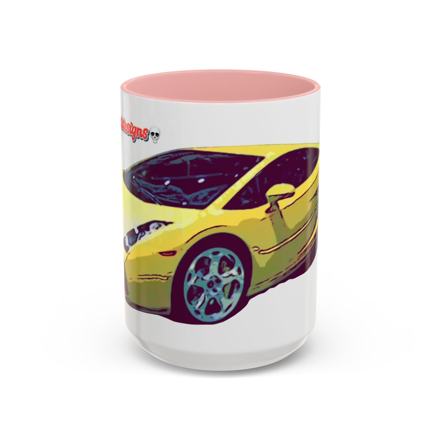 GALLARDO.  Sports Car Coffee Mug — Yellow Supercar Accent Mug (11/15oz)