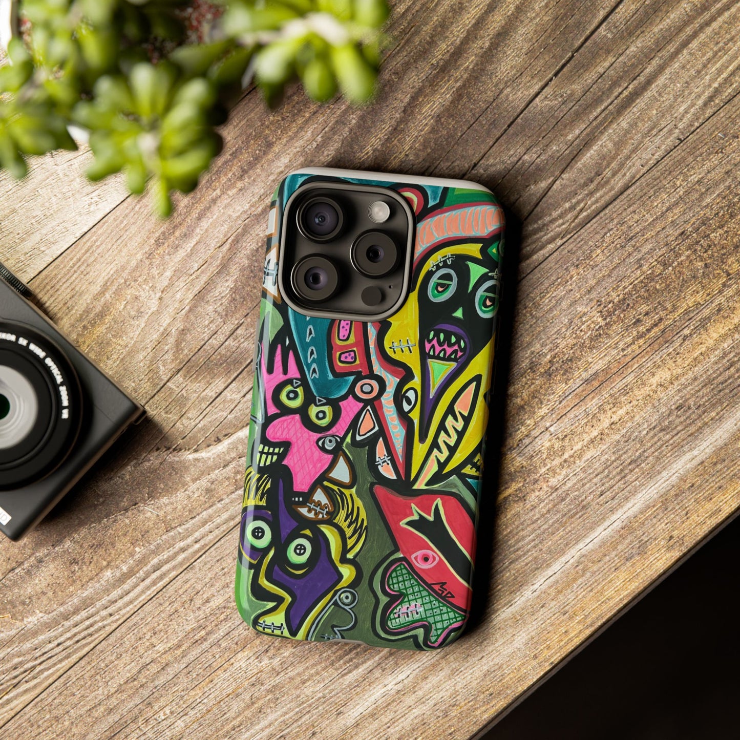 CONCERT  Abstract Graffiti Phone Case — Colorful Street Art Tough Cases